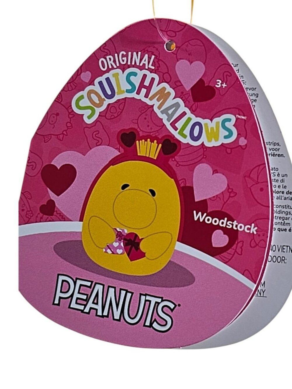 Peanuts Woodstock Valentine’s Day Squishmallows 8” Plush Doll 2026 NWT - Picture 5 of 6